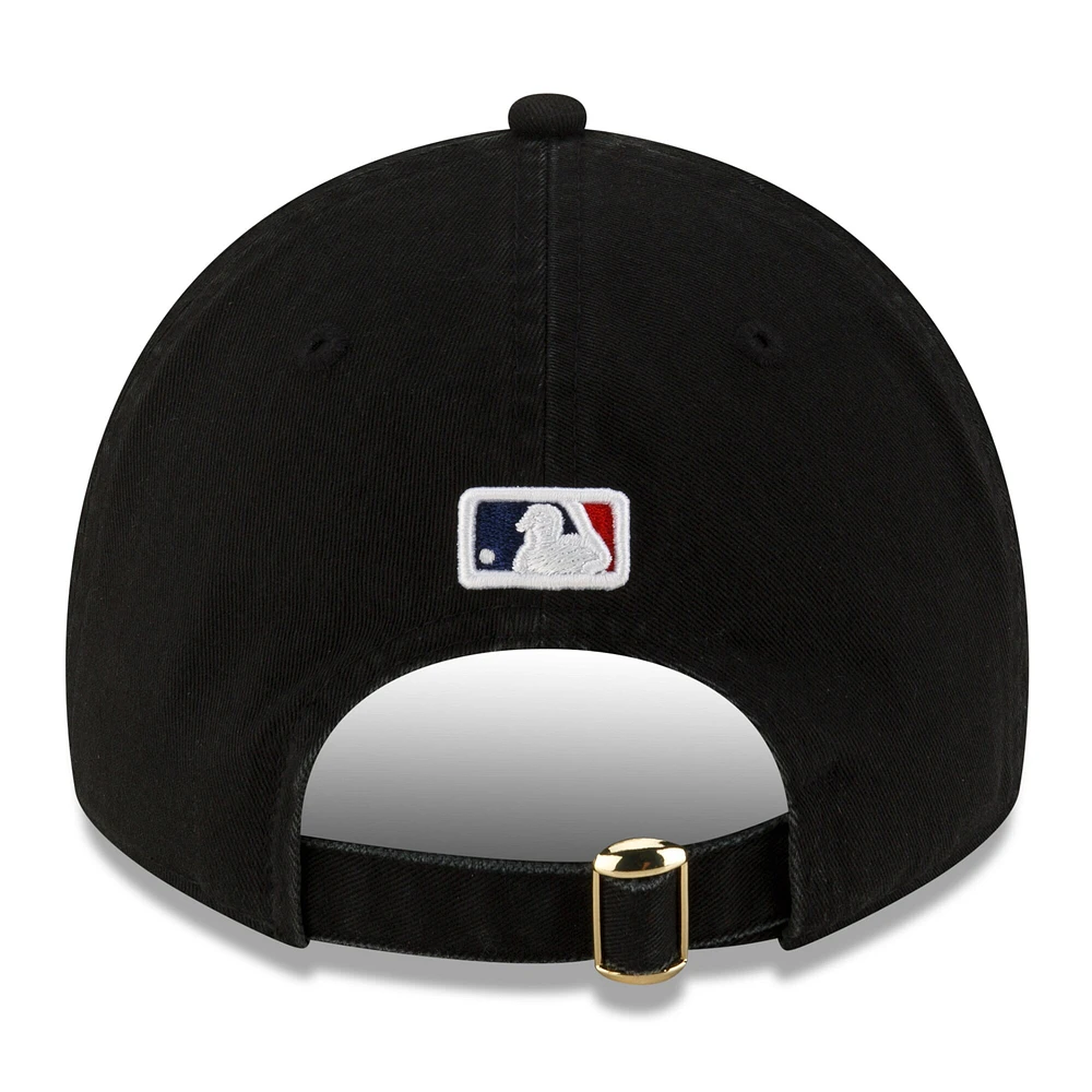 Men's New Era White/Black Los Angeles Dodgers 2024 World Series Champions Locker Room 9TWENTY Adjustable Hat