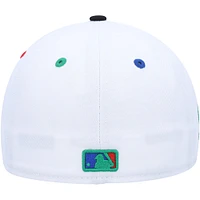 Men's New Era White/Black Los Angeles Dodgers 60th Anniversary Primary Eye 59FIFTY Fitted Hat