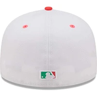 Men's New Era White/Green Los Angeles Dodgers 50th Anniversary Watermelon Lolli 59FIFTY Fitted Hat