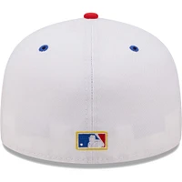 Men's New Era White/Royal Los Angeles Dodgers 75th World Series Cherry Lolli 59FIFTY Fitted Hat