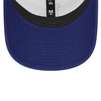 Men's New Era White/Royal Los Angeles Dodgers Team Stripe Trucker 9FORTY Snapback Hat