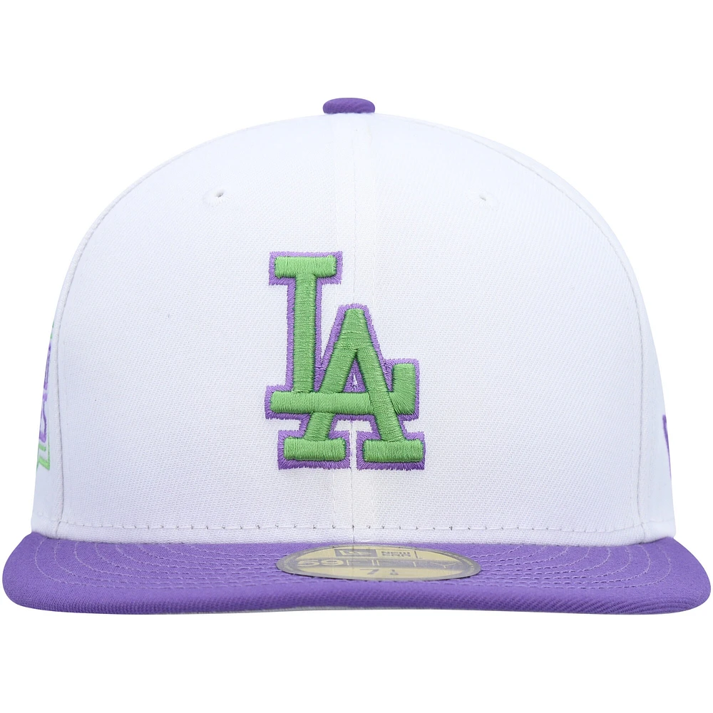 Men's New Era White Los Angeles Dodgers 2020 World Series Side Patch 59FIFTY Fitted Hat