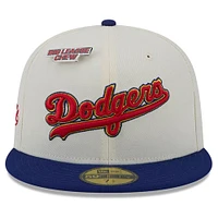Men's New Era White Los Angeles Dodgers Big League Chew Original 59FIFTY Fitted Hat