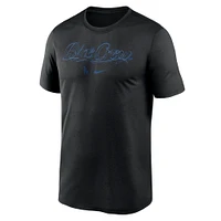 Men's Nike  Black Los Angeles Dodgers Blue Crew Hometown Legend Performance T-Shirt
