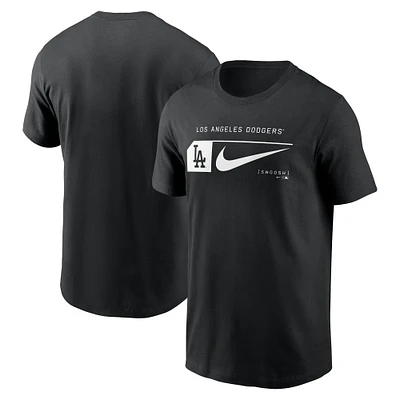 T-shirt Nike noir Los Angeles Dodgers Fashion Graphic Swoosh pour homme
