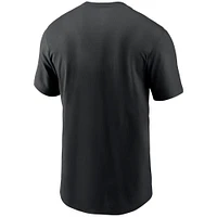 T-shirt Nike noir Los Angeles Dodgers Local Nickname Skyline pour homme
