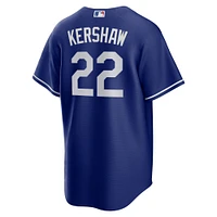 Men's Nike Clayton Kershaw Royal Los Angeles Dodgers Big & Tall Alternate Replica Player Jersey