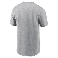 Men's Nike  Heather Gray Los Angeles Dodgers Arched T-Shirt
