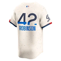 Men's Nike Jackie Robinson Cream Los Angeles Dodgers 2024 City Connect Limited Player Jersey