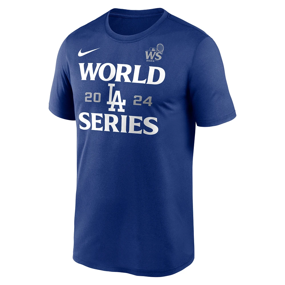 Men's Nike  Royal Los Angeles Dodgers 2024 World Series Authentic Collection Legend T-Shirt