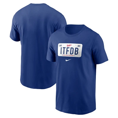 T-shirt Nike Royal Los Angeles Dodgers Local Hometown pour homme