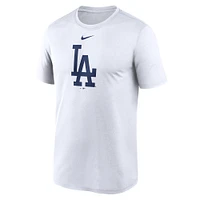 Men's Nike  White Los Angeles Dodgers Legend Fuse Large Logo Performance T-Shirt