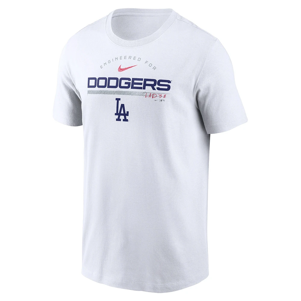 Men's Nike White Los Angeles Dodgers Team Engineered Performance T-Shirt