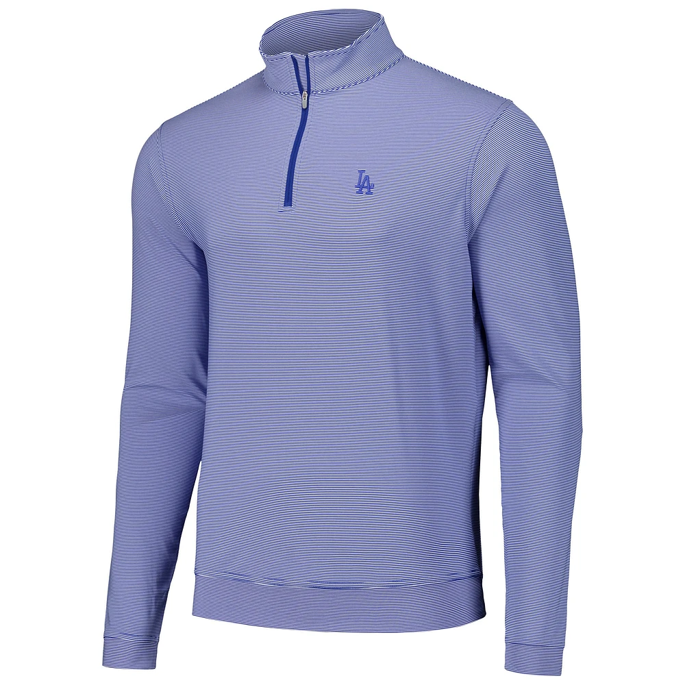 V110136 Dodgrs BLEU3/BLANC PERTH SUGAR STRIPE PERFORMANCE QUART ZIP JACMENQZP ME0CEK40E-LAD #6