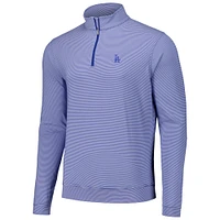 V110136 Dodgrs BLEU3/BLANC PERTH SUGAR STRIPE PERFORMANCE QUART ZIP JACMENQZP ME0CEK40E-LAD #6