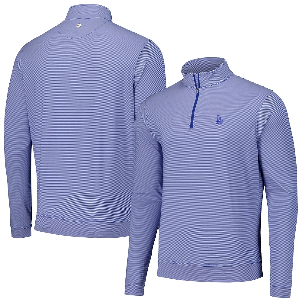 V110136 Dodgrs BLEU3/BLANC PERTH SUGAR STRIPE PERFORMANCE QUART ZIP JACMENQZP ME0CEK40E-LAD #6