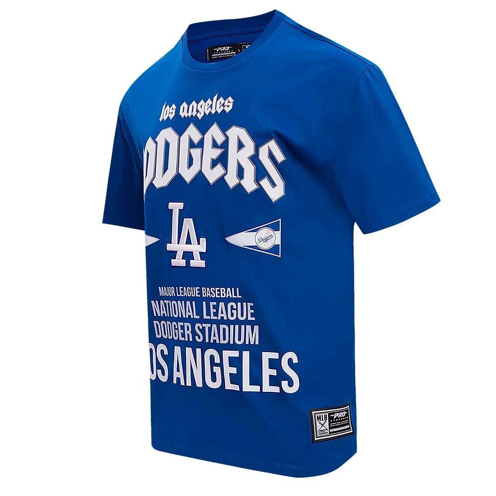 Men's Pro Standard Royal Los Angeles Dodgers Oversized City Tour T-Shirt