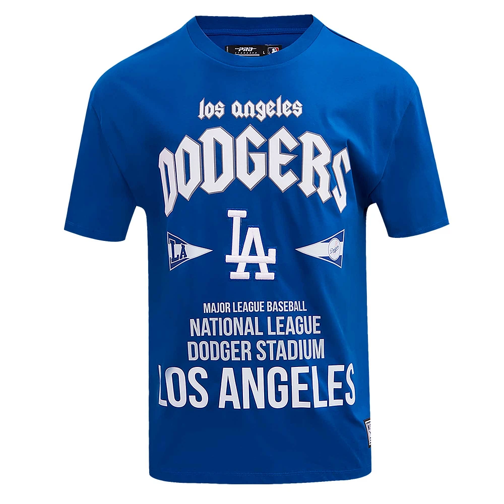 Men's Pro Standard Royal Los Angeles Dodgers Oversized City Tour T-Shirt