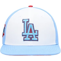 Men's Pro Standard  White/Light Blue Los Angeles Dodgers Blue Raspberry Ice Cream Drip Snapback Hat