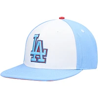 Men's Pro Standard  White/Light Blue Los Angeles Dodgers Blue Raspberry Ice Cream Drip Snapback Hat