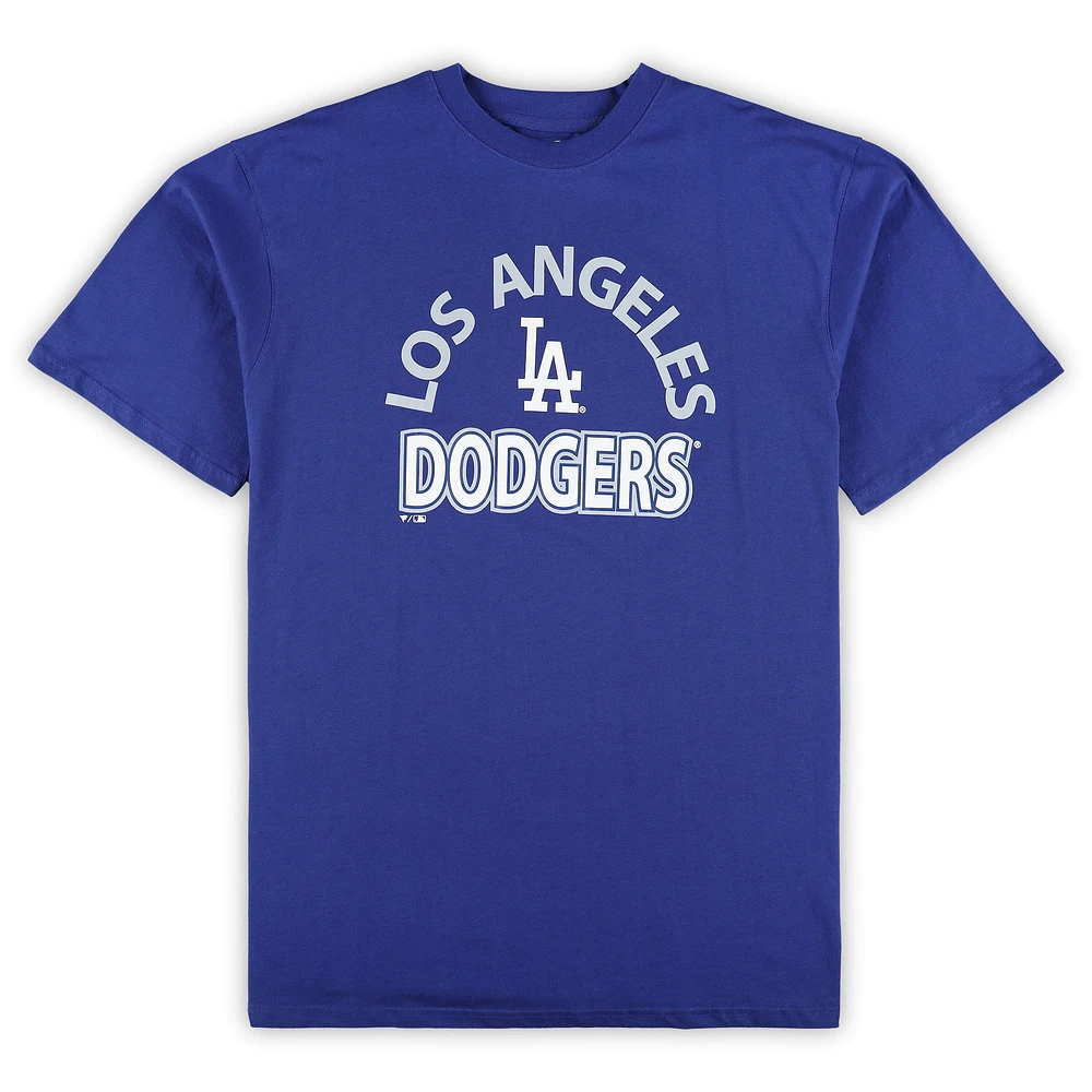 Men's Profile Los Angeles Dodgers Big & Tall T-Shirt Shorts Combo Set
