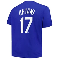 Men's Profile Shohei Ohtani Royal Los Angeles Dodgers Big & Tall Name Number T-Shirt