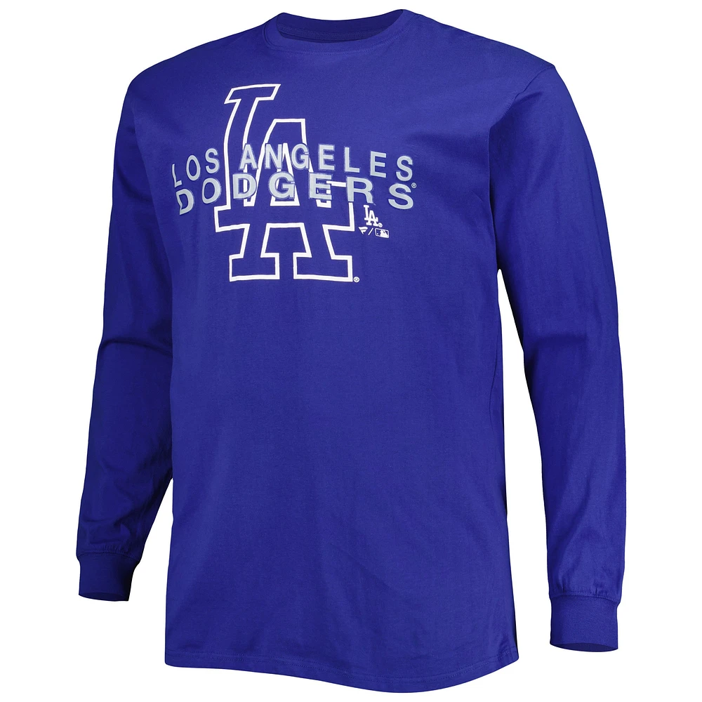 Men's Royal Los Angeles Dodgers Big & Tall Long Sleeve T-Shirt