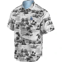 Men's Tommy Bahama Black Los Angeles Dodgers Tropical Horizons Button-Up Shirt