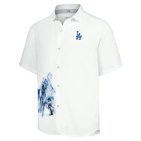 Men's Tommy Bahama White Los Angeles Dodgers Veracruz Ace Islanders Button-Up Shirt