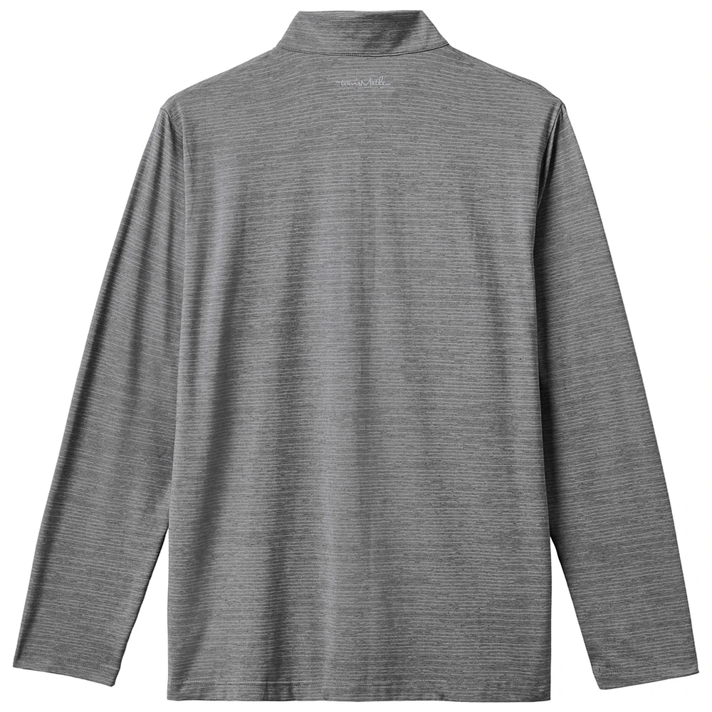 Men's TravisMathew Gray Los Angeles Dodgers The Heater Quarter-Zip Pullover Top