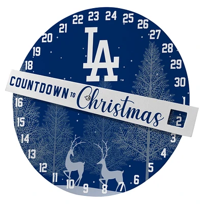 Pegasus Los Angeles Dodgers Compte à rebours jusqu'au panneau mural de Noël