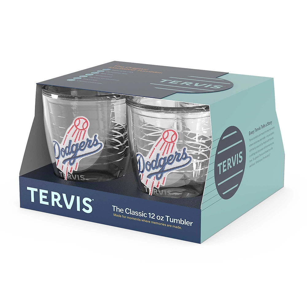 Tervis Los Angeles Dodgers paquet de quatre 12oz. Ensemble de gobelets emblème