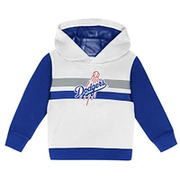 Toddler White/Royal Los Angeles Dodgers Wind Up Pullover Hoodie and Sweatpants Set