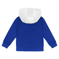 Toddler White/Royal Los Angeles Dodgers Wind Up Pullover Hoodie and Sweatpants Set