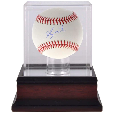 Will Smith Los Angeles Dodgers Autographed Baseball & Mahogany Baseball Display Case