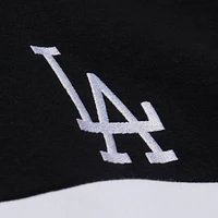 Women's Mitchell & Ness Black Los Angeles Dodgers Cooperstown Collection Quarter-Zip Pullover Top