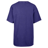 Women's '47 Navy Los Angeles Dodgers Flashing Lights Boyfriend T-Shirt