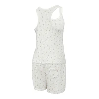 Women's Concepts Sport Cream Los Angeles Dodgers Gardner Hacci Knit Romper