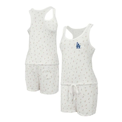 Barboteuse en tricot Concepts Sport crème Los Angeles Dodgers Gardner Hacci pour femmes