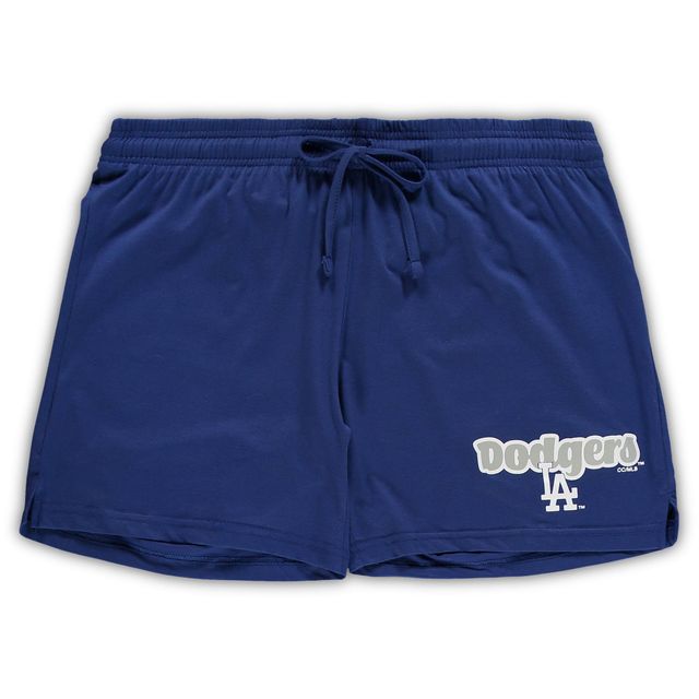 Ensemble de nuit Concepts Sport Royal Los Angeles Dodgers pour femmes, débardeur et short Cloud grande taille