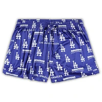 Women's Concepts Sport White/Royal Los Angeles Dodgers Plus Tank Top & Shorts Sleep Set