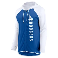 Women's Fanatics Royal/White Los Angeles Dodgers Forever Fan Full-Zip Hoodie Jacket