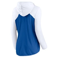 Women's Fanatics Royal/White Los Angeles Dodgers Forever Fan Full-Zip Hoodie Jacket