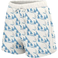 Women's Lusso  White Los Angeles Dodgers Marge Shorts