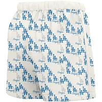 Women's Lusso  White Los Angeles Dodgers Marge Shorts