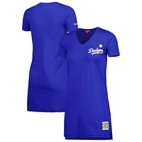 Women's Mitchell & Ness Royal Los Angeles Dodgers Cooperstown Collection V-Neck Dress