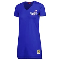 Women's Mitchell & Ness Royal Los Angeles Dodgers Cooperstown Collection V-Neck Dress