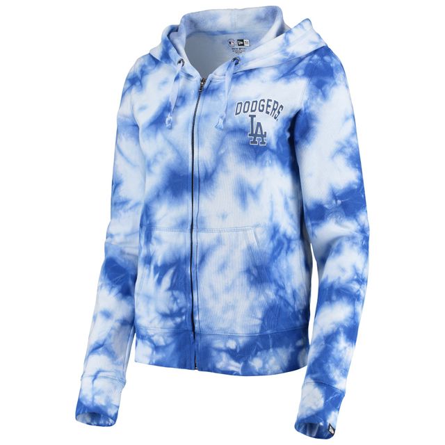 Chandail à capuchon entièrement zippé Royal Los Angeles Dodgers New Era pour femme