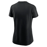 Women's Nike Black Los Angeles Dodgers 2024 World Series Champions Lockup T-Shirt