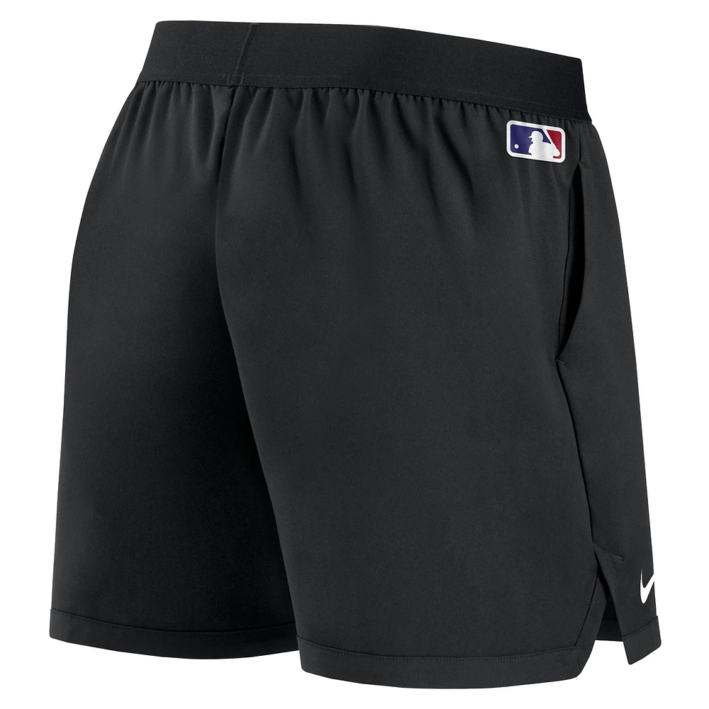 Women's Nike Black Los Angeles Dodgers Authentic Collection Team Performance Shorts